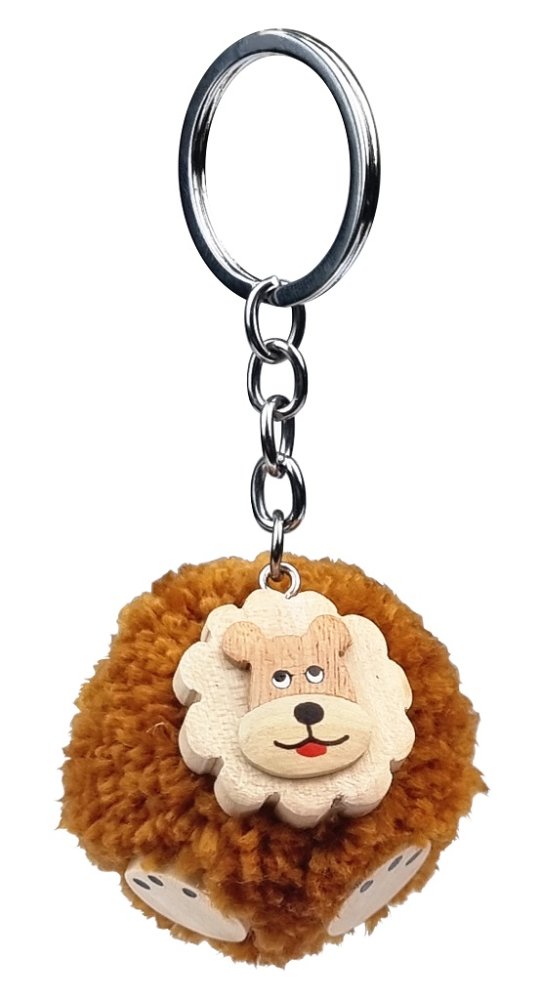 2Kids Toys Drewniany breloczek pompon Lew