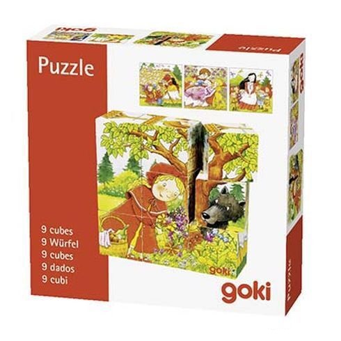 Goki Dřevěné kostky Pohádky 9 ks (obrázek 8)