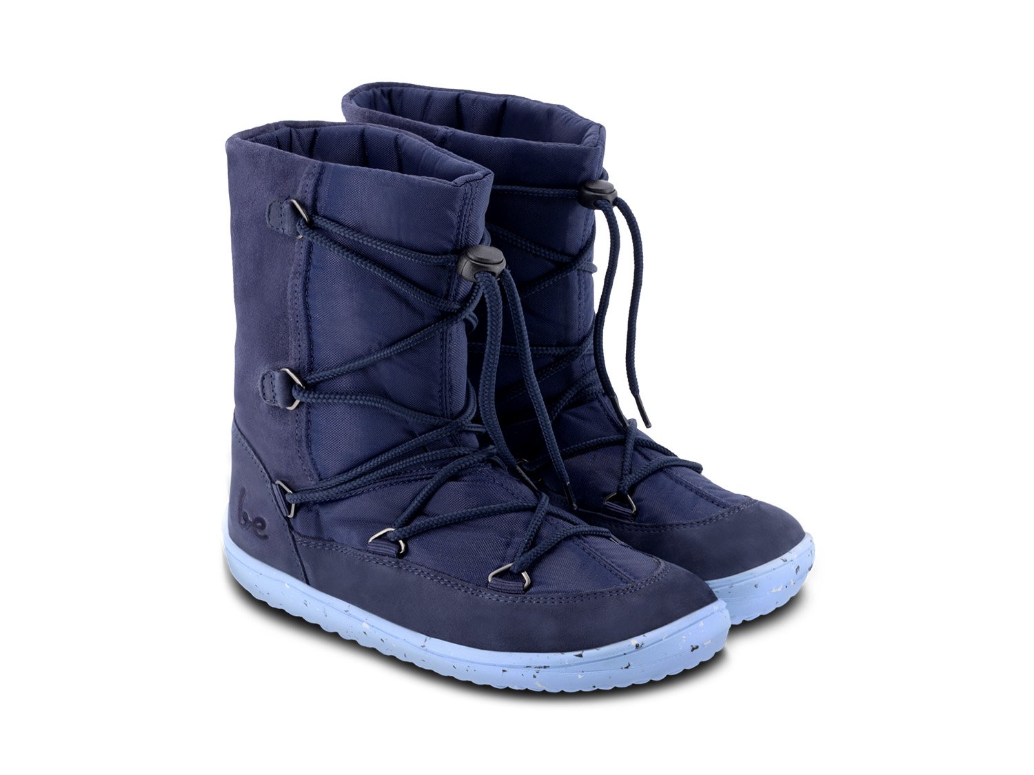 Be Lenka Dětské Zimní Barefoot Boty Snowfox Kids 2.0 - Dark & Light Blue 26
