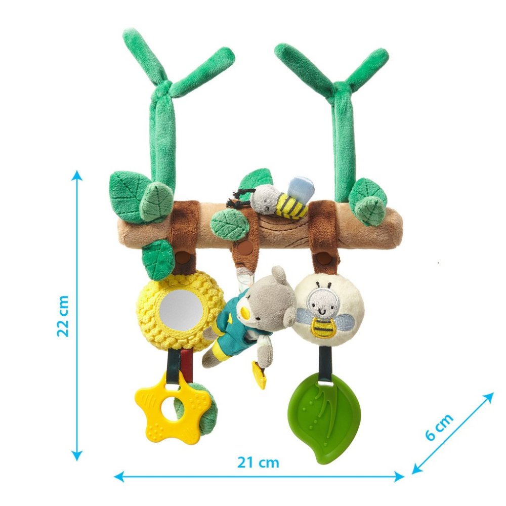 BABYONO Hanging Toy Gardener Teddy 0m+