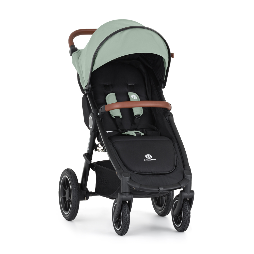 PETITE&MARS Sportkinderwagen Street2 Air Oak Iron Green