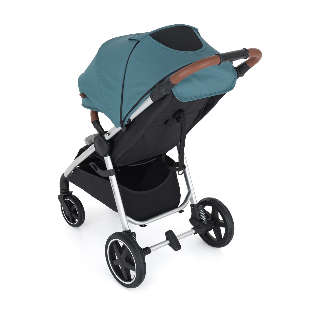 PETITE&MARS Sportwagen Royal2 Zilver Oceaanblauw + PETITE&MARS Tas Jibot GRATIS