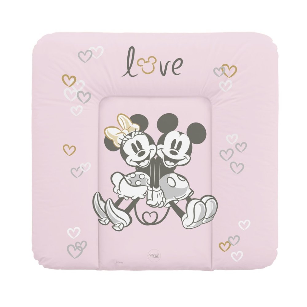 CEBA Fasciatoio Morbido Per Cassettiera (75x72) Disney Minnie & Topolino Rosa