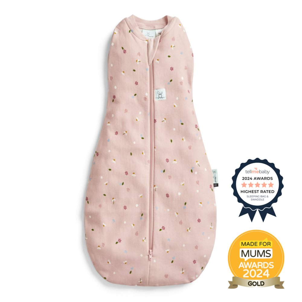 ERGOPOUCH Swaddle And Sleeping Bag 2in1 Cocoon Daisies 3-6 M, 6-8 Kg, 0.2 Tog