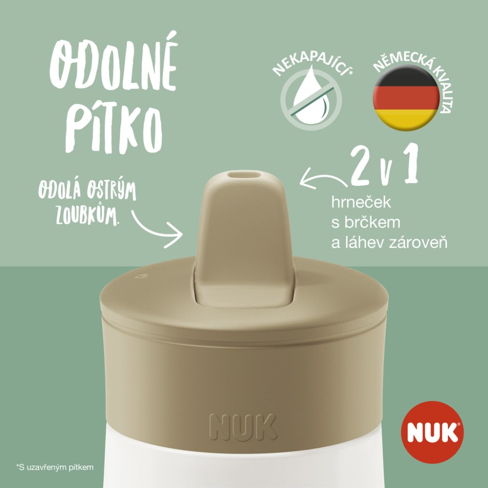 Flacon NUK Mini-Me Flip - Verde 450ml, 12m+