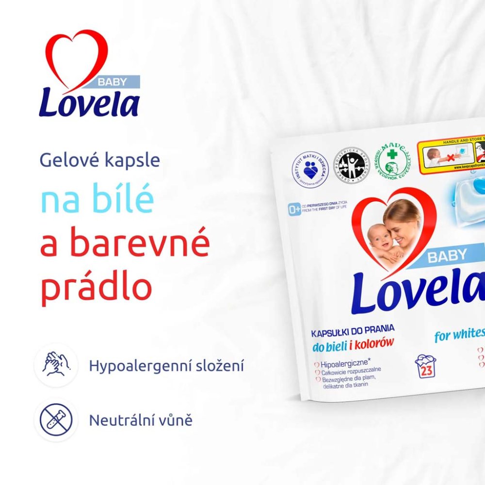 LOVELA Babygel Kapslar För Tvätt 23 St