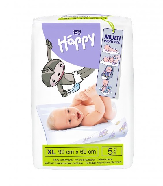 BELLA HAPPY Baby Wickelunterlagen (90 X 60 Cm) 5 Stk