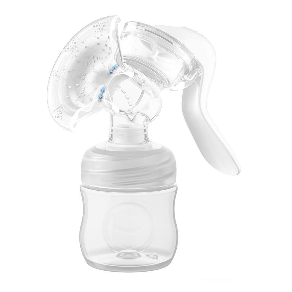 Tiralatte Philips AVENT. Latte Manuale Con Sistema VIA + Coppette Assorbilatte Monouso 100 Pz