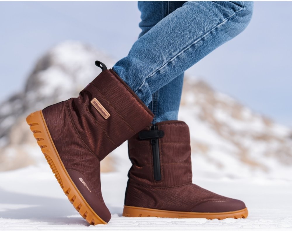 Zimní Barefoot Boty Barebarics PolarStride - Copper Brown 43 Brown