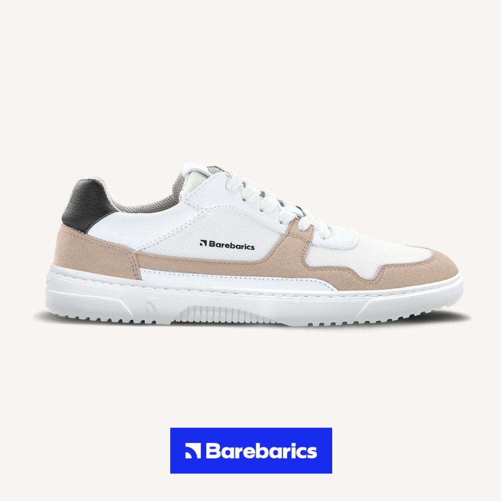 Baskets Pieds Nus Barebarics Zing - Blanc & Beige White 37