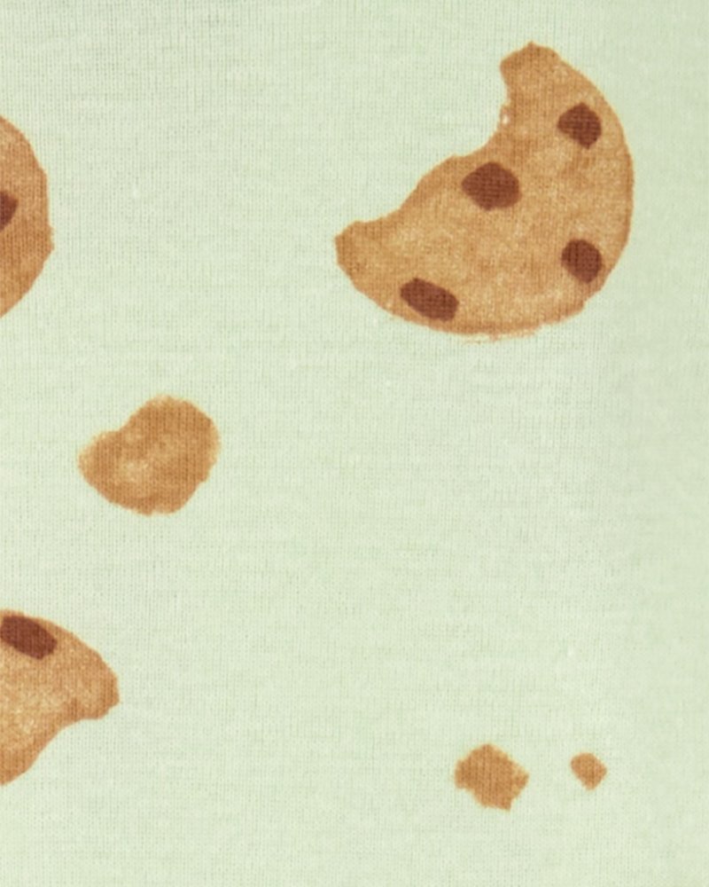 Body CARTER'S z długim rękawem Milk&Cookies neutralne, 4 sztuki, 3 m/rozmiar. 62 - obrazek 3