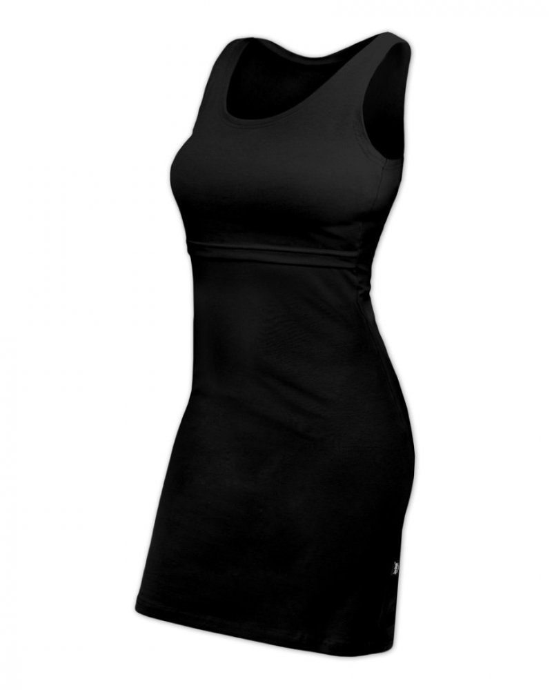 Robe d'allaitement ELENA, sans manches, noire L/XL
