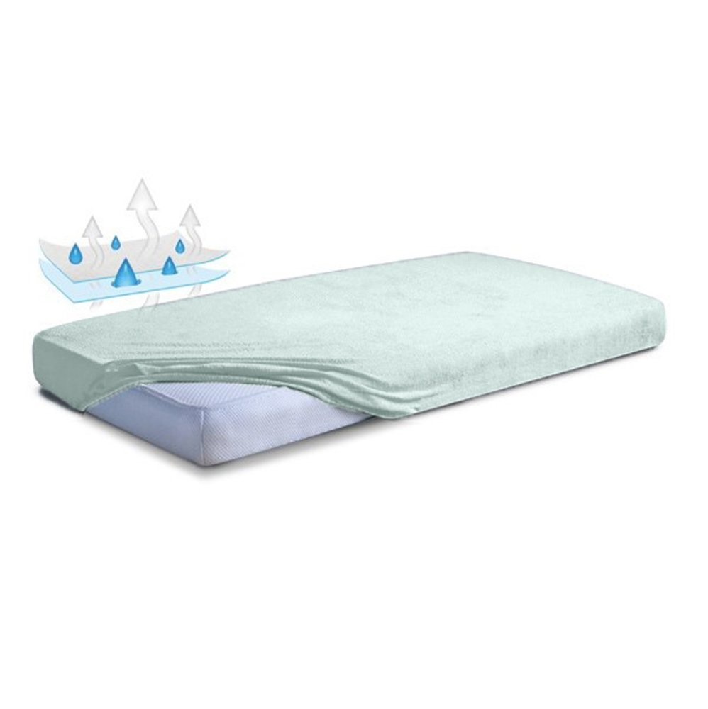 BABYMATEX Lenzuolo impermeabile 60x120 cm menta - immagine 7
