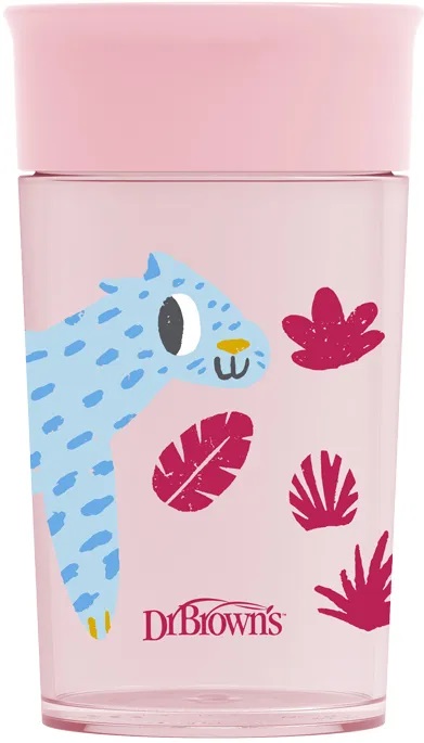 DR.BROWN'S Tasse Cheers Jungle 300 ml 9m+, rose (TC01093)