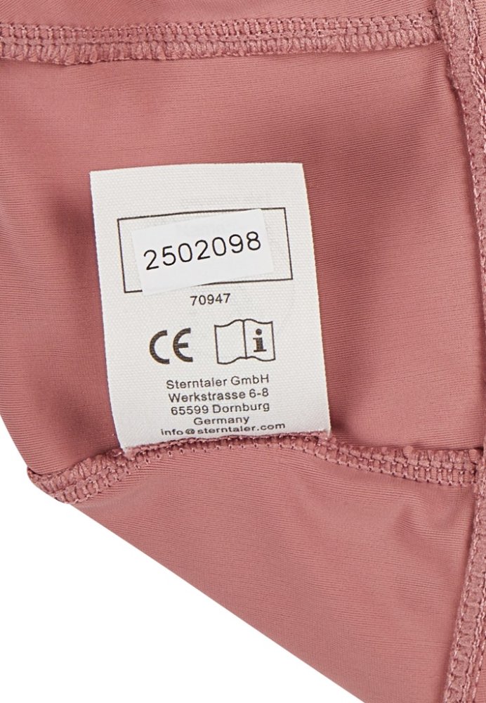 STERNTALER Czapka do wody z osłoną na szyję, wiązana, z filtrem UV 50+, różowa dziewczynka, 49 cm-12-18 - obrazek 7