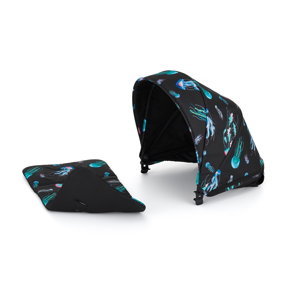 PETITE&MARS Verdeck für Kinderwagen Royal3 Limited 100 Jellyfish