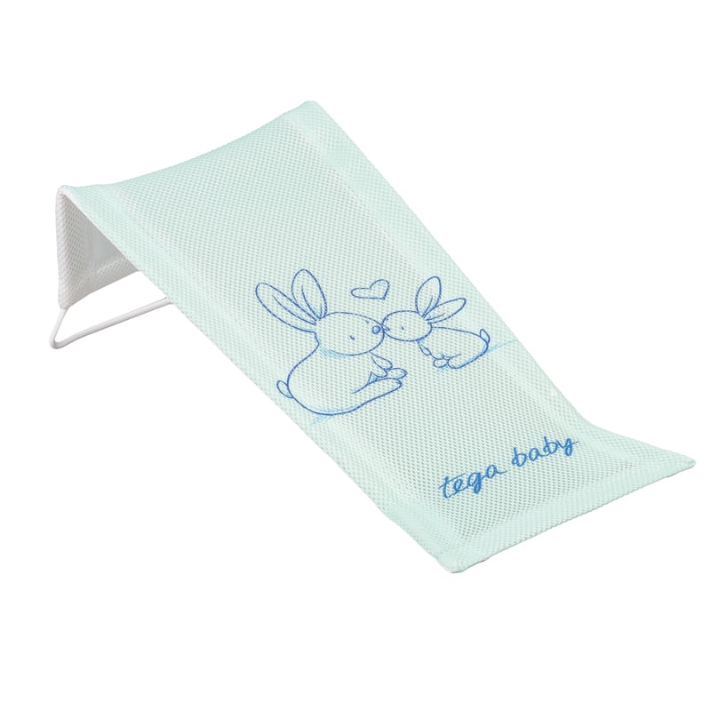 TEGA BABY Transat de bain en tissu Little Bunnies - vert clair