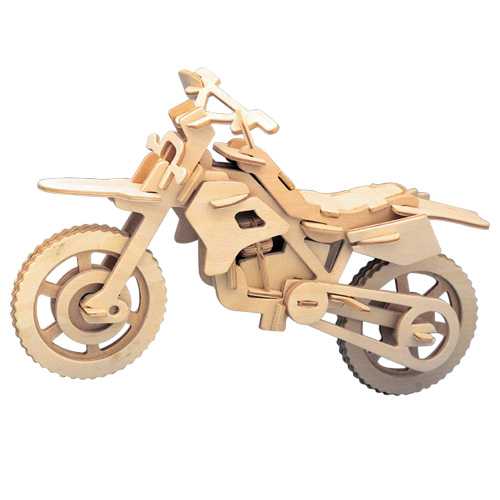 Woodcraft 3D Holzpuzzle Motorrad Geländemotorrad
