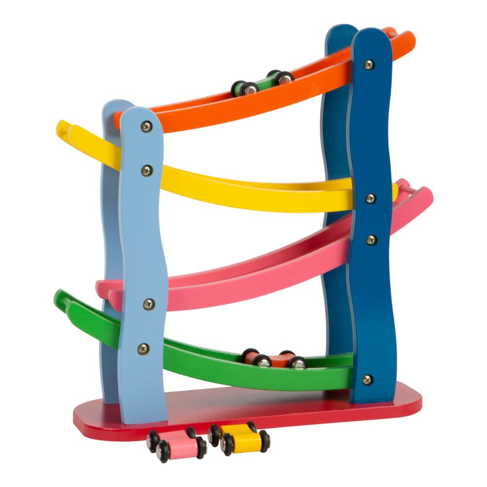 small foot Drewniany tor wyścigowy 4 autka - obrazek 6