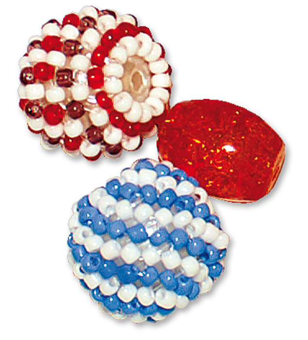 small foot Zestaw szklanej i ceramicznej biżuterii w pudełku - obrazek 5