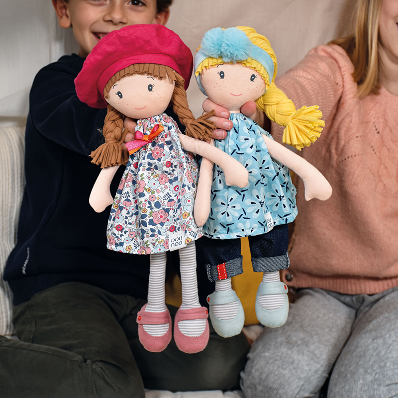 Doudou Jolijou Lalka Evy 36 cm - obrazek 7