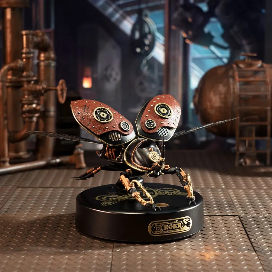 Puzzle mécanique 3D RoboTime Scarabée rhinocéros – Image 4