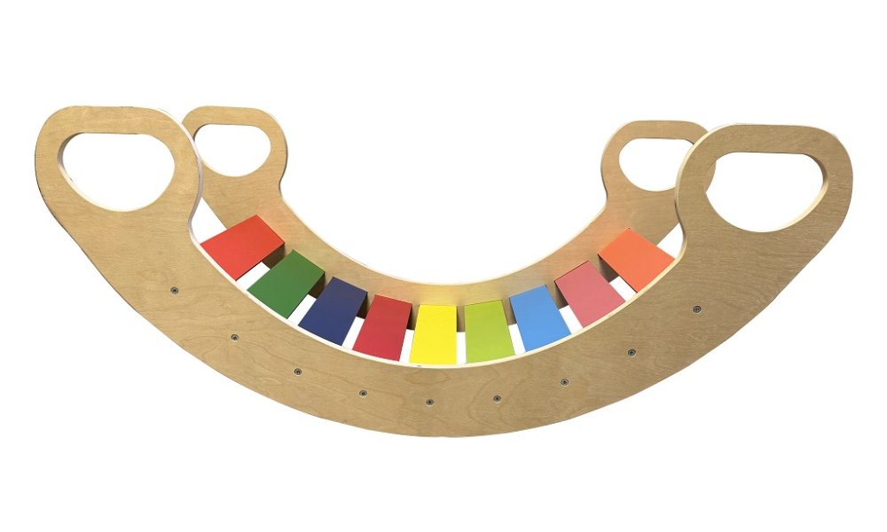 2Kids Toys Montessori tęczowa huśtawka duża