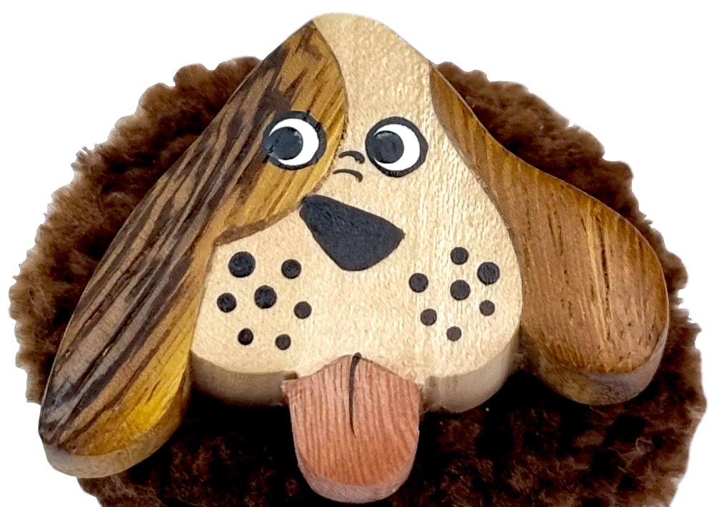 2Kids Toys Imán de madera grande pompón Perro - Imagen 3