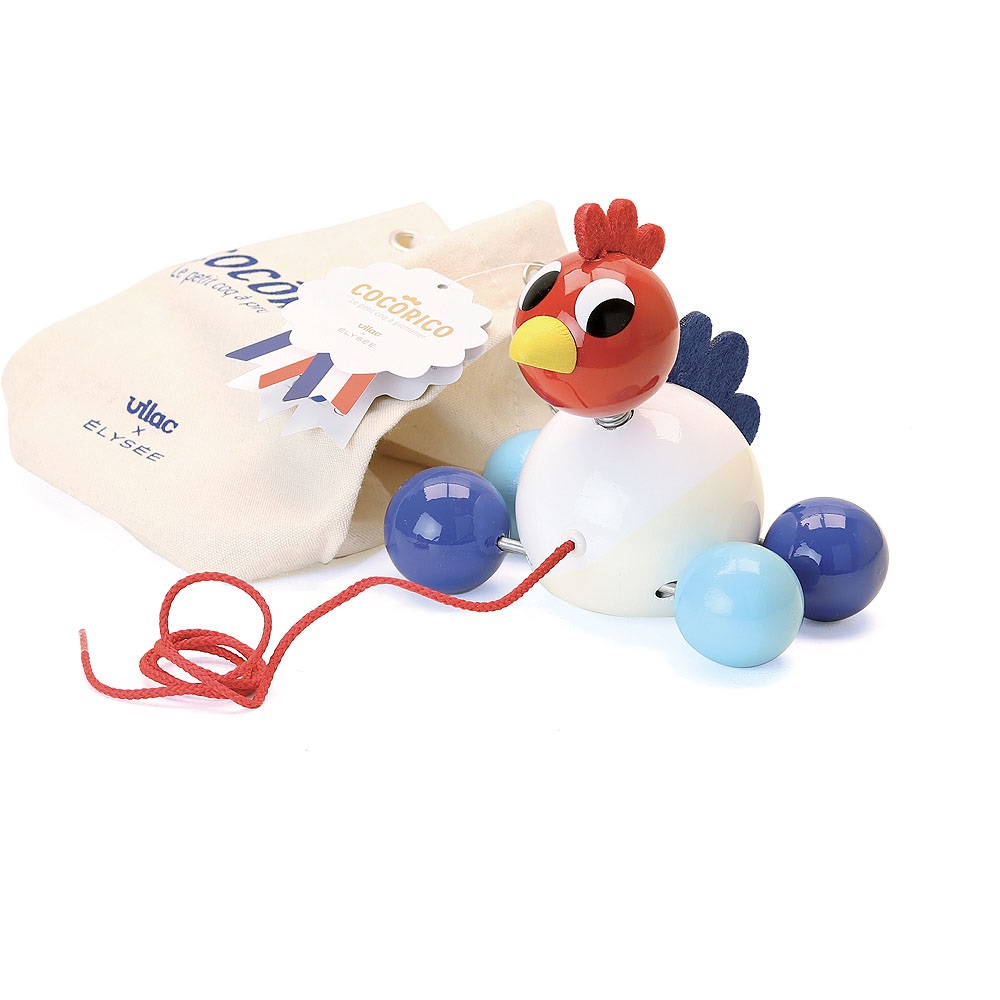 Vilac Wooden Pull-Along Rooster Elysée