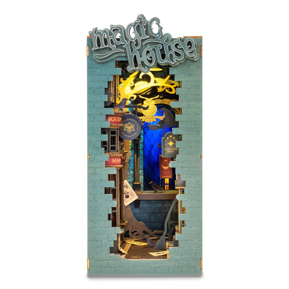Puzzle 3D RoboTime Serre-livres Miniature Maisonnette Ruelle des Sorciers