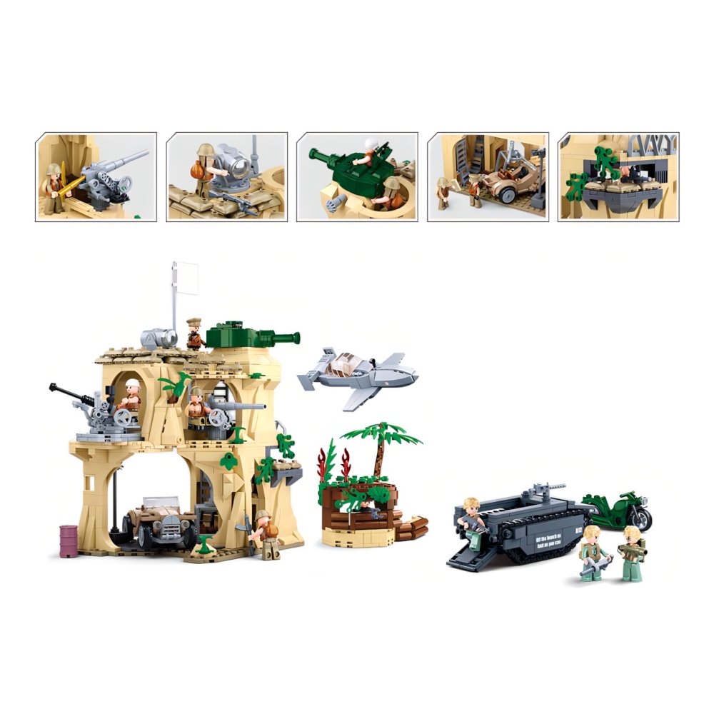 Sluban Army WW2 M38-B1111 Batalla de Iwo Jima - Imagen 5