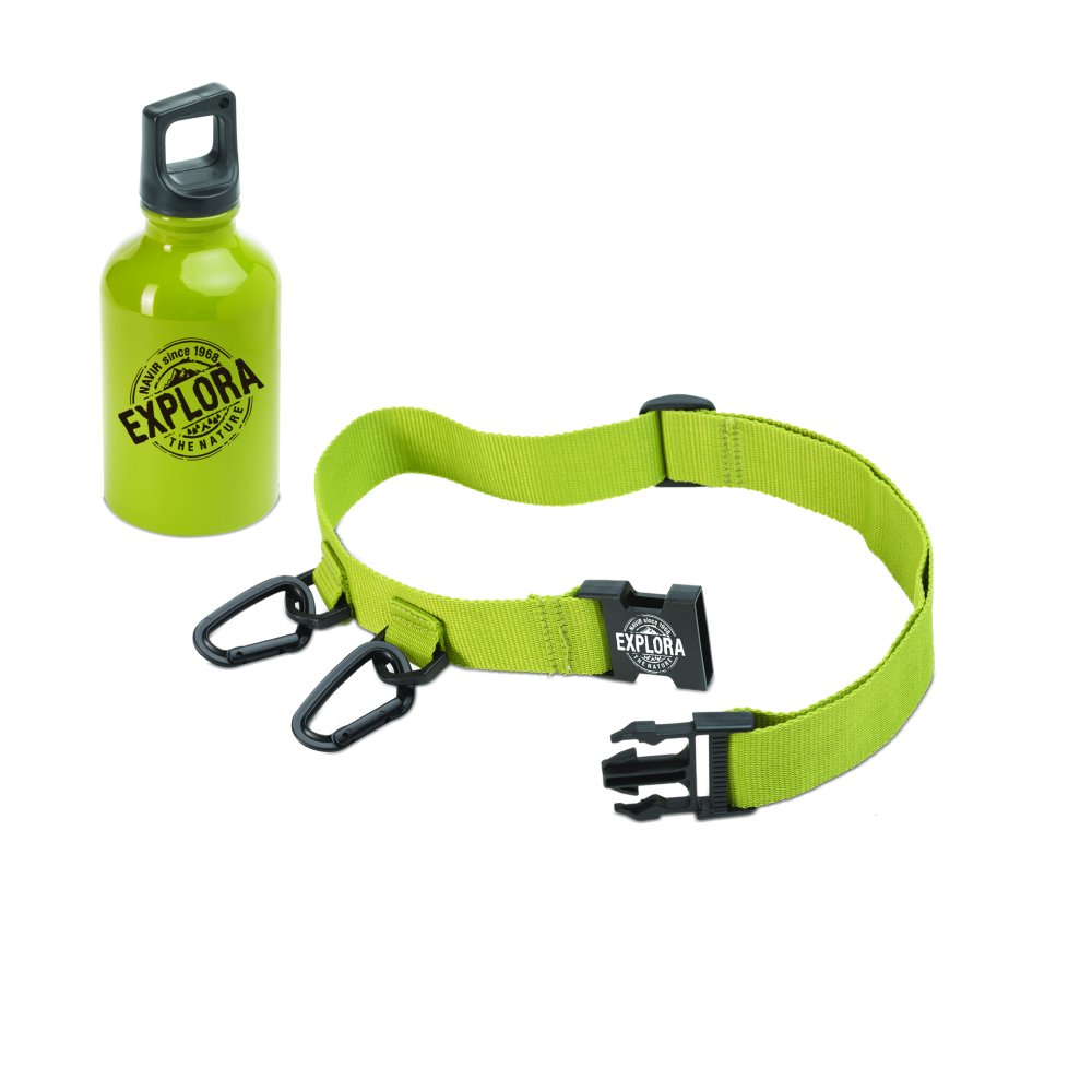 Navir - Explora - aluminiowa butelka na wodę i pasek