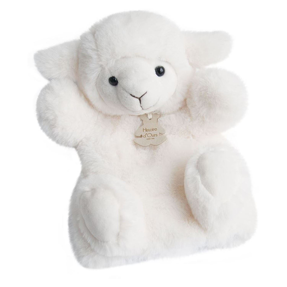 Doudou Histoire d´Ours Pluszowa pacynka baranek 25 cm