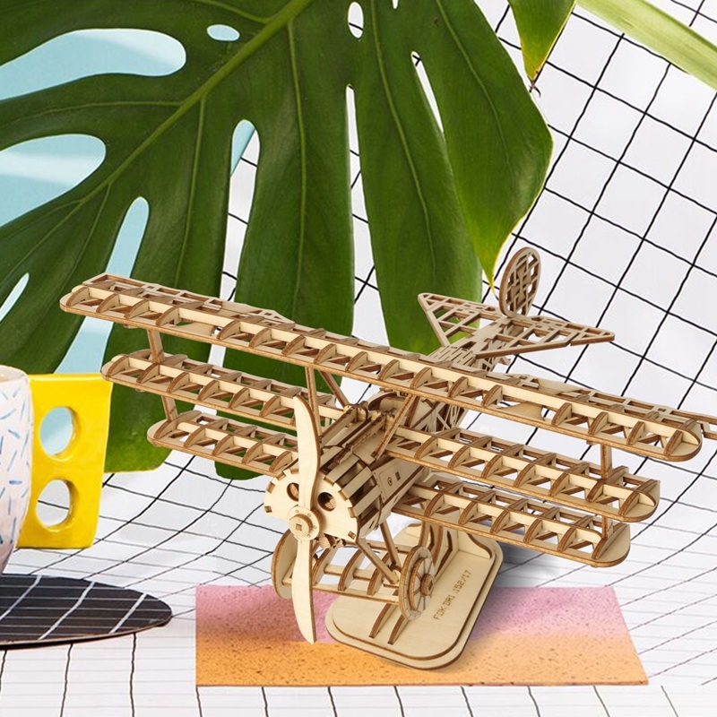 RoboTime fa 3D puzzle Történelmi repülőgép - Image 5