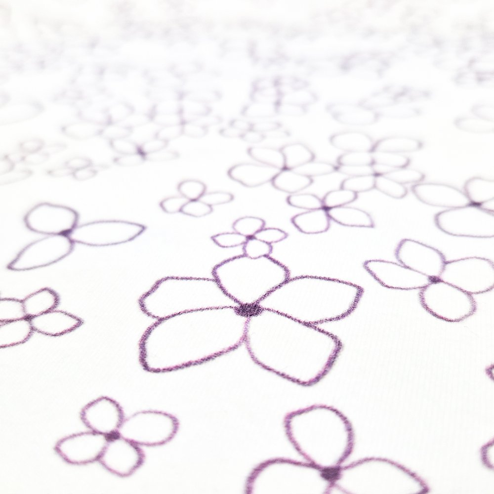 Body vékony póló NYOMTATÁS KR Outlast® - fehér virágok 92 - Image 6