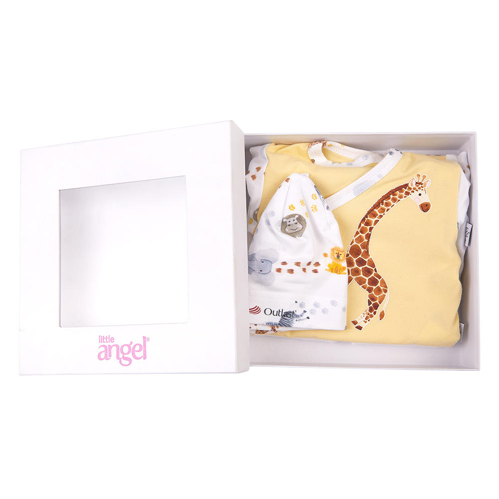 Ensemble nouveau-né fin IMPRIMÉ Outlast® - safari 50 – Image 5