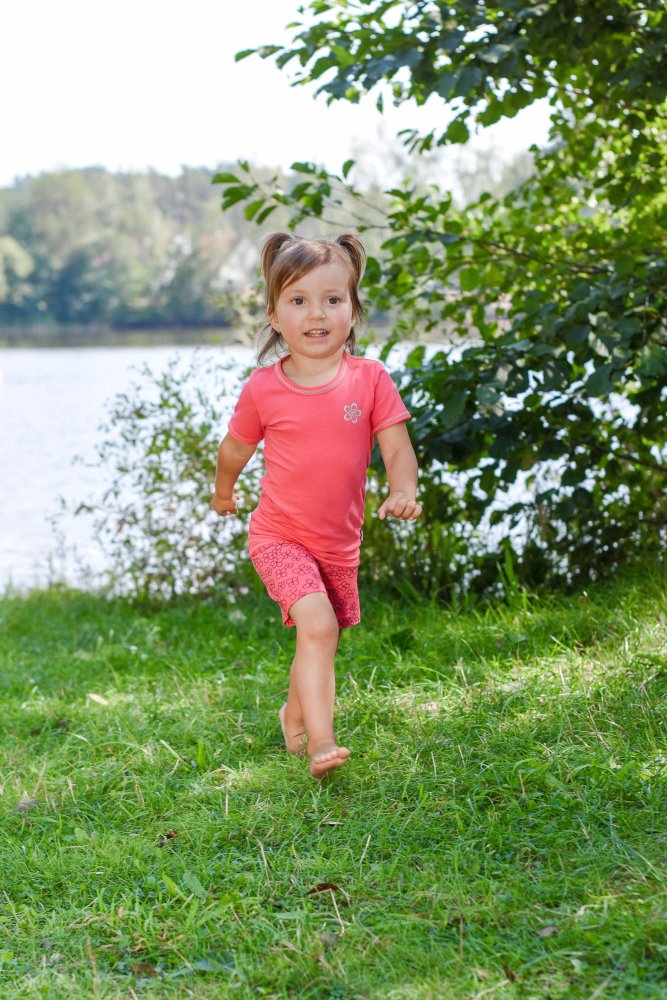 Pantaloncini sottili STAMPA Outlast® - Fiori di fragola 86 - immagine 4