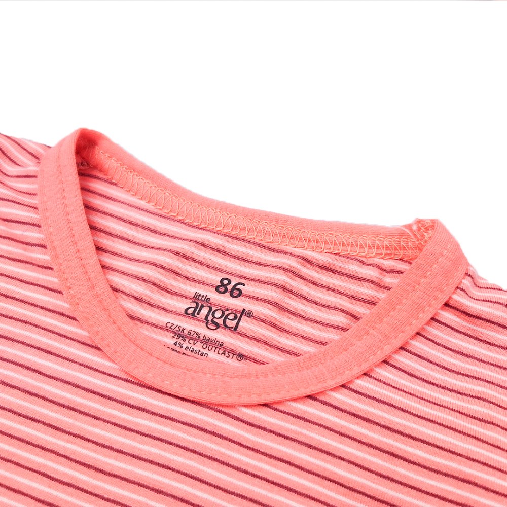 Pyjama KR Outlast® - rayure corail foncé/corail foncé 116 – Image 5