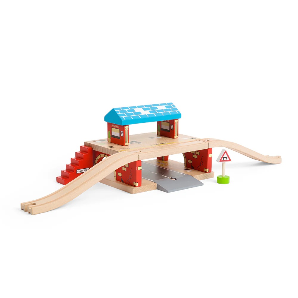 Bigjigs Rail Nádraží nad cestou