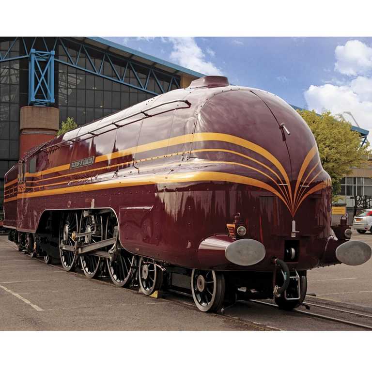 Bigjigs Rail replika lokomotivy Duchess of Hamilton + 3 koleje (obrázek 2)