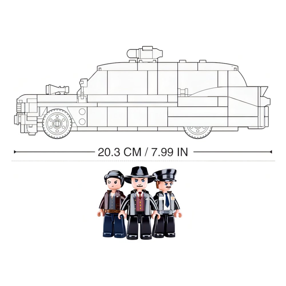 Sluban ModelBricks M38-B1099 Americký vůz pro lupiče (obrázek 3)