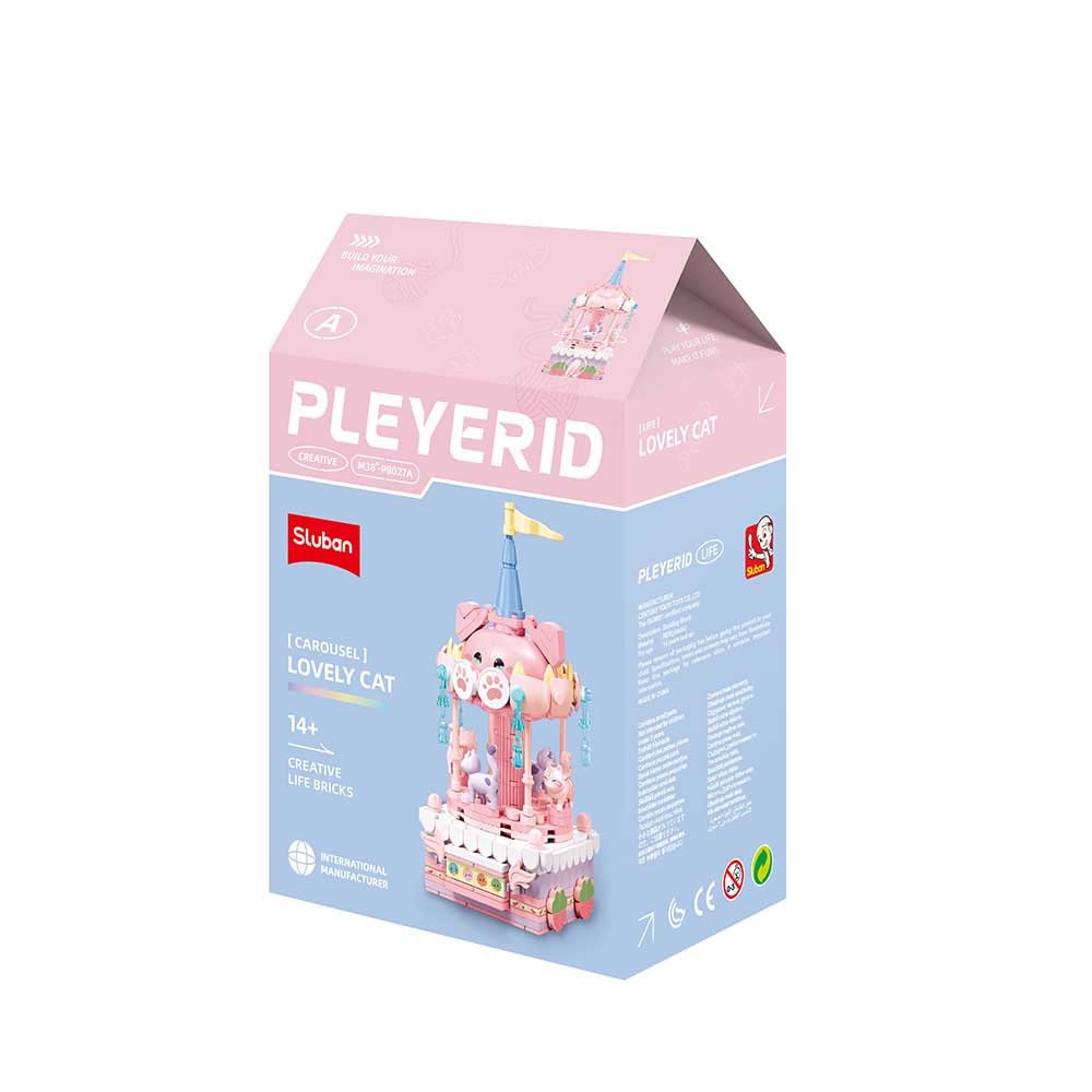 Sluban Pleyerid M38-P8027 Kolotoč se zvířátkem A Kočka (obrázek 2)