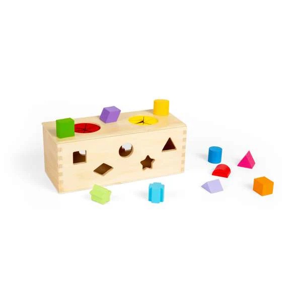 Bigjigs Toys Vkládání a třídění Tajemná krabička (obrázek 11)