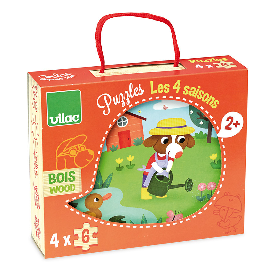 Vilac Dřevěné puzzle 4 období (obrázek 3)