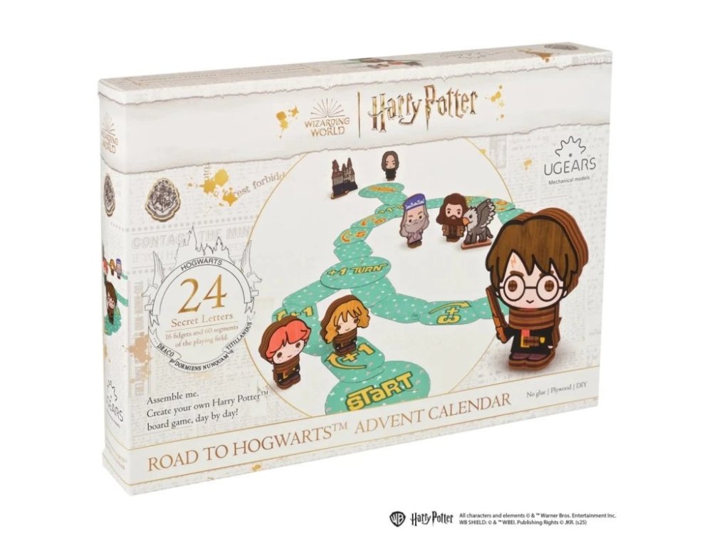 Ugears 3D skládačka Harry Potter Adventní kalendář Stolní hra Cesta do Bradavic