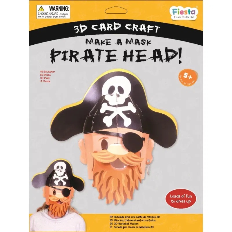 Fiesta Crafts Kreativní sada 3D maska Pirát