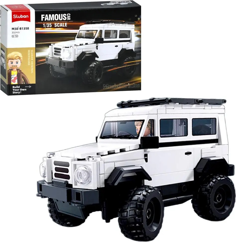Sluban Model Bricks M38-B1358 G-Klasse Geländewagen im Maßstab 1:35