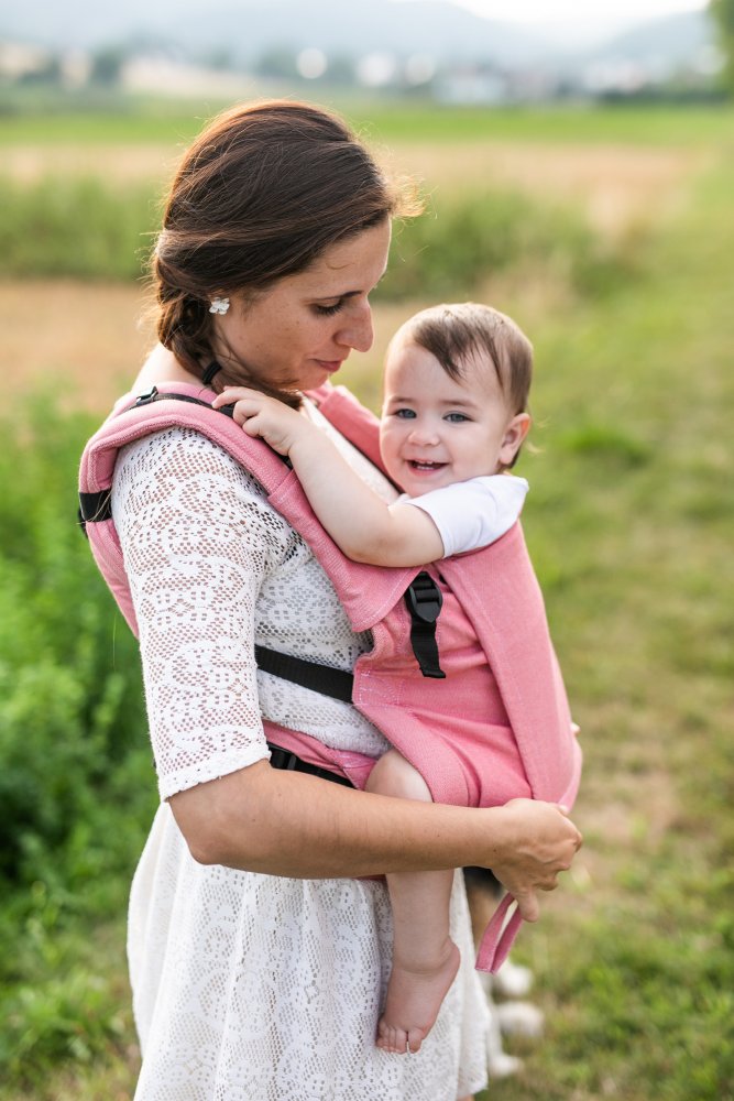 Porte-bebe Be Lenka 4ever - Pink Classique Sans La Possibilité De Croiser