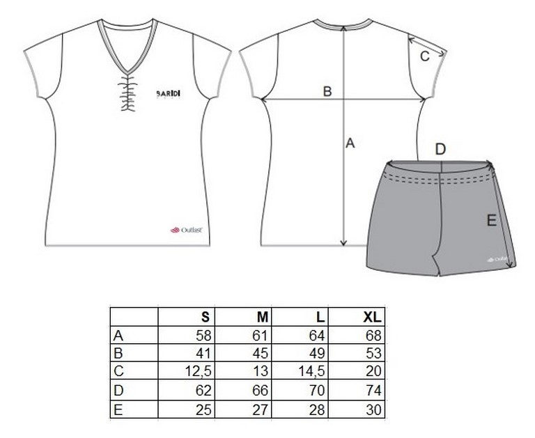 Outlast® női szett - fehér/fekete M - Image 5