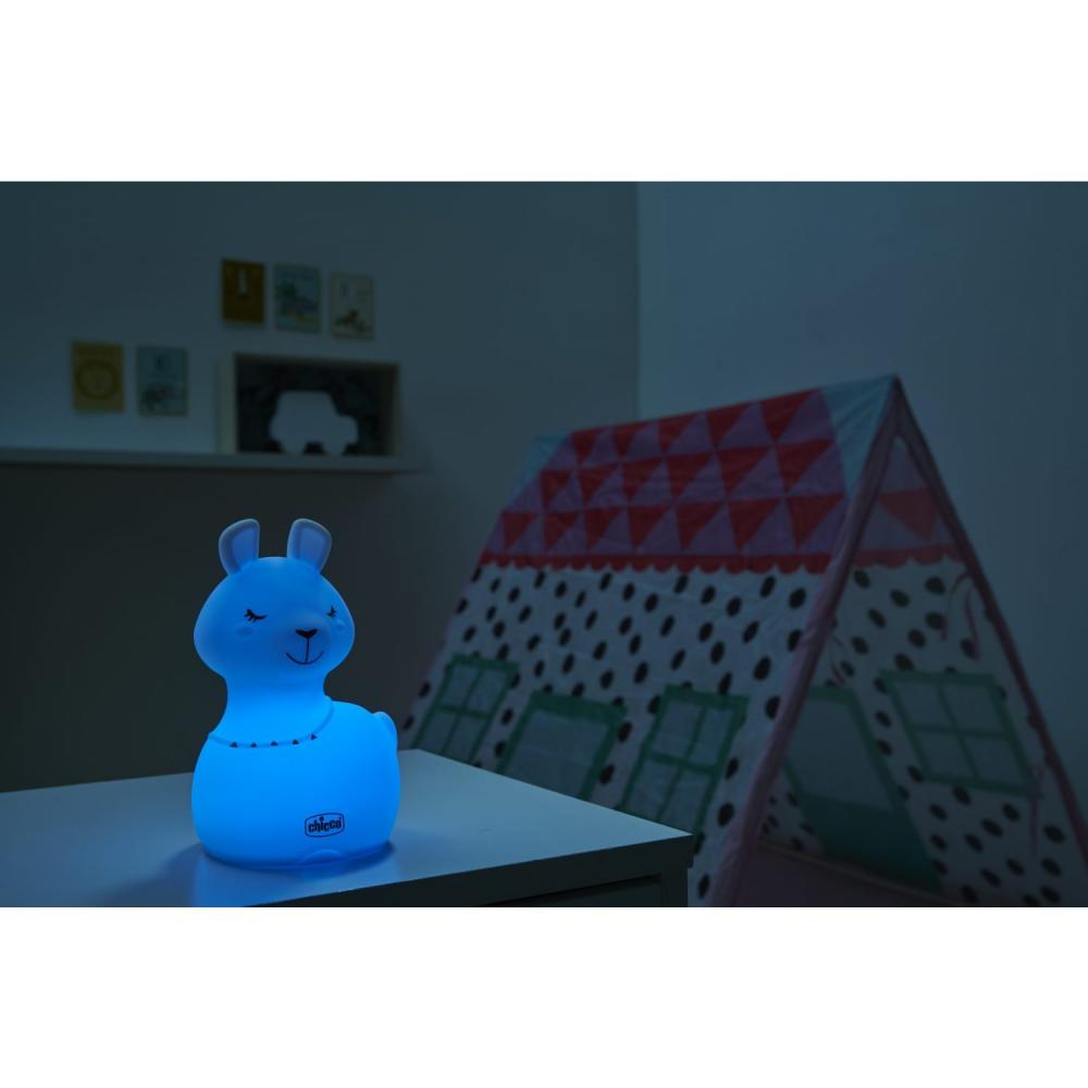 CHICCO Lampe Veilleuse Rechargeable, Portable Sweet Lights - Lama